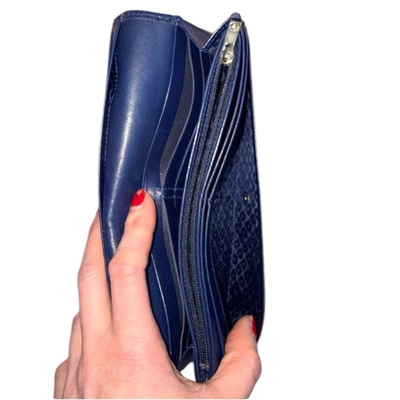 Longchamp Navy Leather Long Flap Wallet - Picture 14 of 14